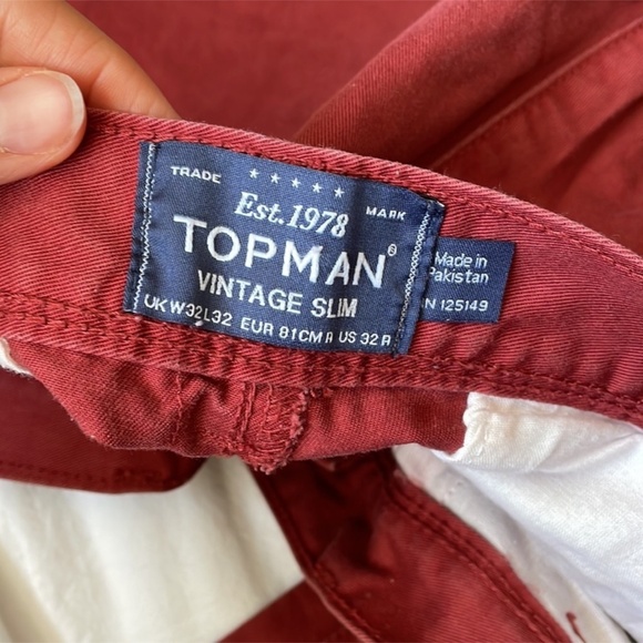 Topman Men’s Pants | Size 32A | 100% Cotton | Like New Condition - Picture 8 of 8